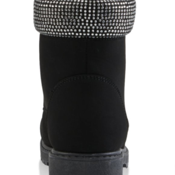 Rhinestone Collar Boots - Picture 3 of 3